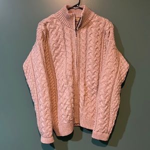 Aran Crafts Size Small 100% Merino Wool Sweater